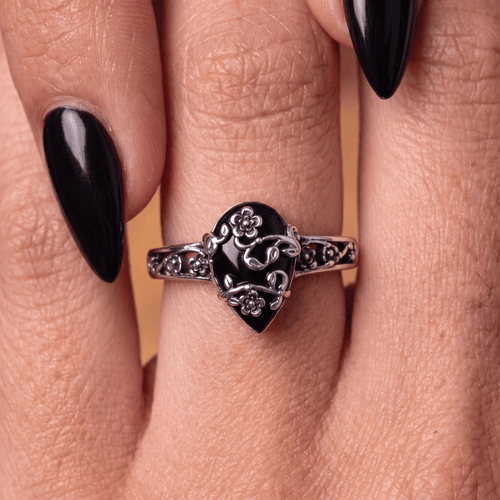 Black Obsidian Protection Ring