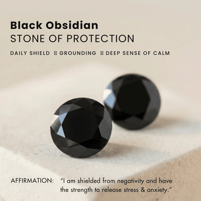 Black Obsidian Protection Ring