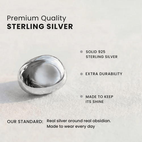 Black Obsidian Protection Ring
