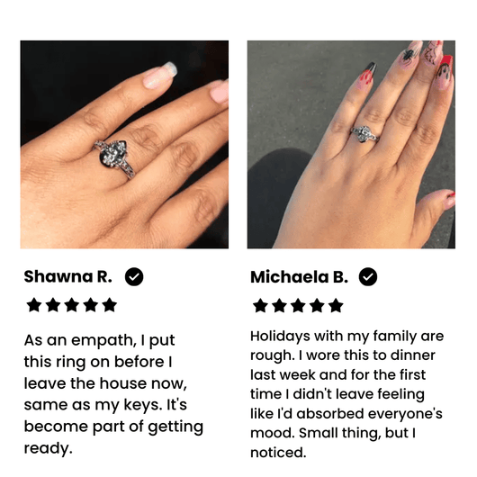 Black Obsidian Protection Ring