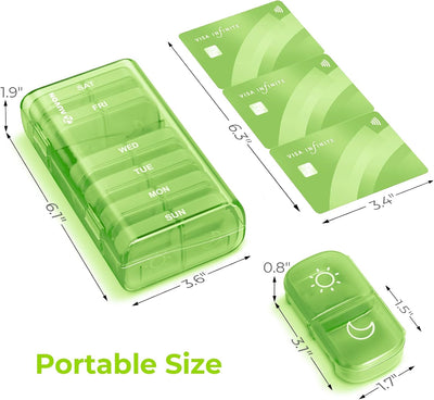 AM PM Pill Organizer