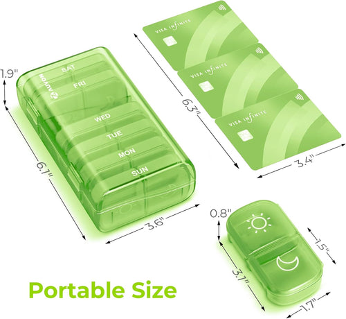 AM PM Pill Organizer