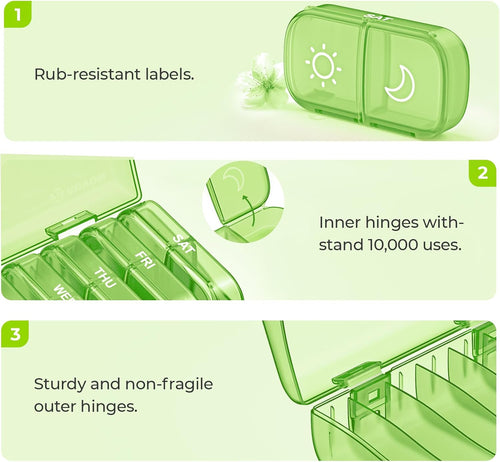 AM PM Pill Organizer