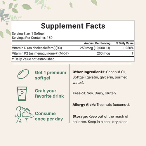 Vitamin D3 & K2